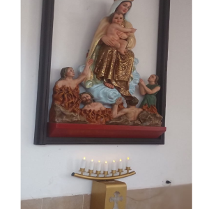 LAMPARARIO DE 7 CIRIOS CURVO